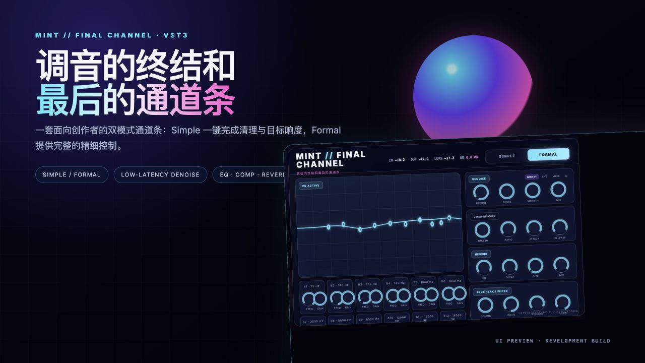 Mint Final Channel 产品展示图